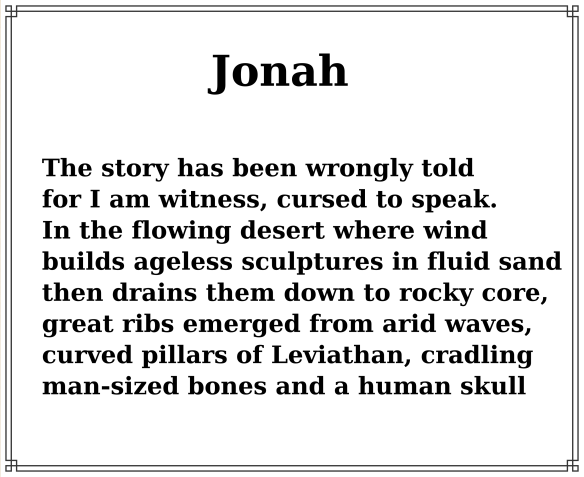 Poem Jonah